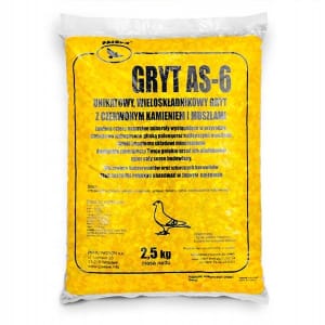 Gryt AS6 dla gołębi muszle anyż kamień Patron grit
