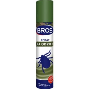 Bros SPRAY na odzież odstrasza i zabija kleszcze