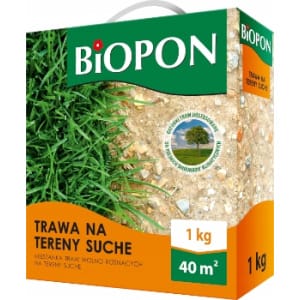 Biopon Mieszanka gazonowa trawa na tereny suche 1k