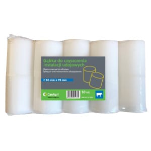 Gąbka do czyszczenia instalacji udojowych, 60 x 70 mm, 10 szt., Can Agri
