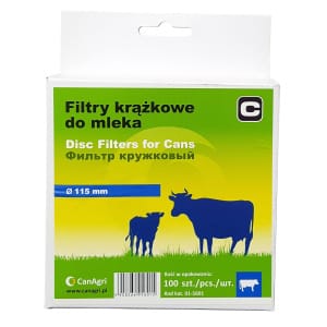 Filtr krążkowy do mleka, śr. 95 mm, 200 szt., Can Agri