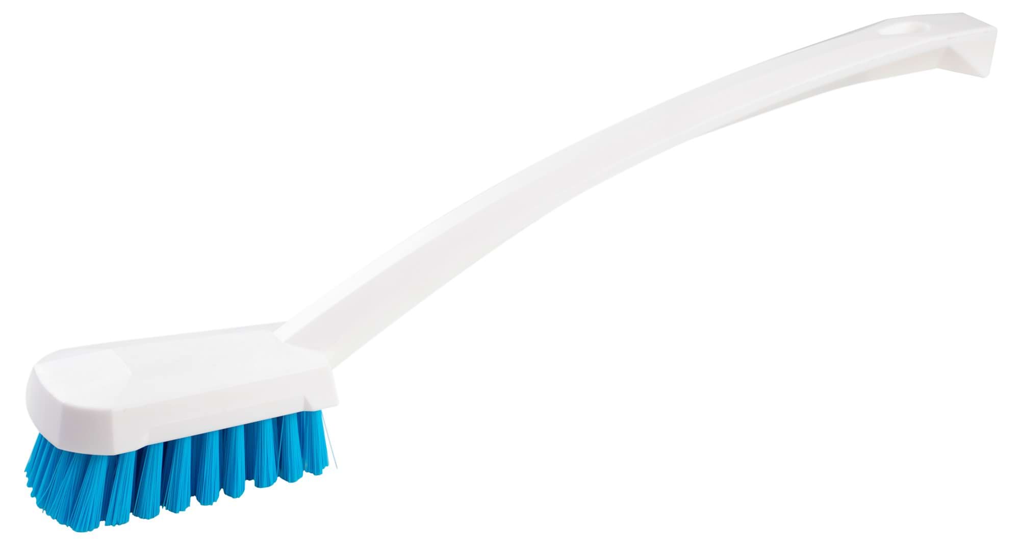 Szczotka w kształcie trapezu, z rączką, 40 cm, biały - obrazek 2