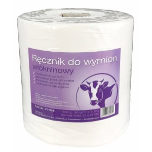 Włókninowy ręcznik do wymion, niepylący, 60 g/m2, 1800 g, 26 x 25 cm, Can Agri