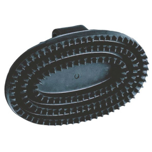 Zgrzebło dla konia, gumowe, czarny, 13,5 cm, Covalliero