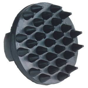 Zgrzebło do masażu konia, gumowe, czarny, 11 cm, Covalliero