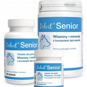 Dolvit senior witaminy dla psów DOLFOS 90t mini