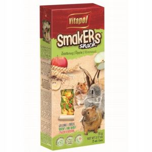 Smakers Snack Jabłkowy Dla Gryzoni I Królika Vitapol 70 g 2 szt.