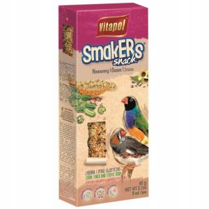 Smakers Snack Nasienny Dla Zeberki I Ptaków Egzotycznych Vitapol 60g 2 szt.