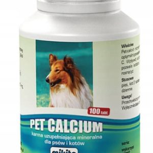 Pet Calcium wapno dla psa i kota MIKITA 100 tabl