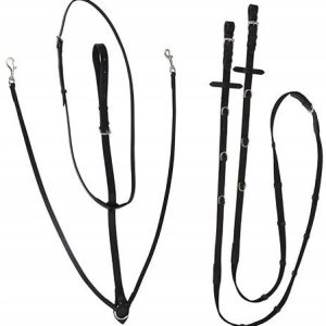Wodze Thiedermann czarny roz Pony Covalliero