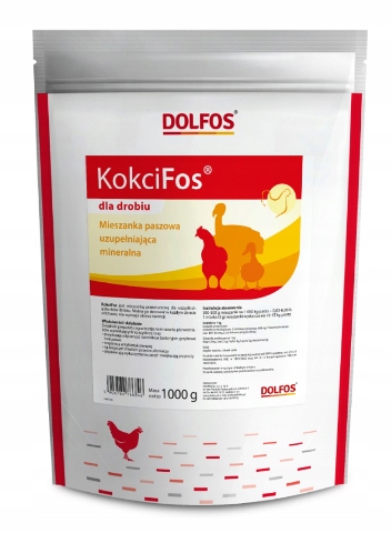 Kokcifos Dolfos 10kg Dla Drobiu i Kur Niosek na kokcydia i robaki , kokcydioze