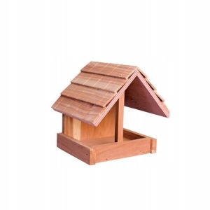 Karmnik Dla Paków Z Drewna Cedrowego 15,5×13,5×14,5cm Garden&Fun