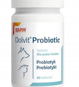 Dolvit Probiotic Probiotyk i Prebiotyk dla psa 60 tabletek Dolfos