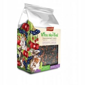 Vita Herbal Jagodowy Mix Dla Gryzoni I Królika Vitapol 200g