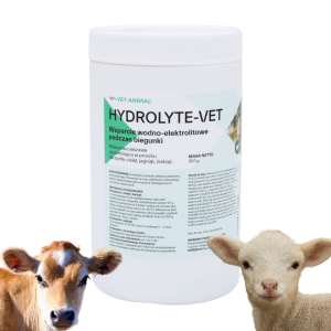 HYDROLYTE-VET 500 g pomoc w walce z biegunką u cieląt, zwierząt hodowlanych