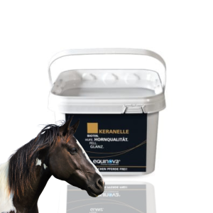EQUINOVA Keranelle Powder 1,5kg – wspiera kopyta i sierść