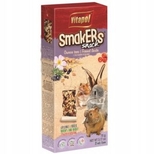 Smakers Snack Owoce Leśne Dla Gryzoni I Królika Vitapol 70 g 2 szt.