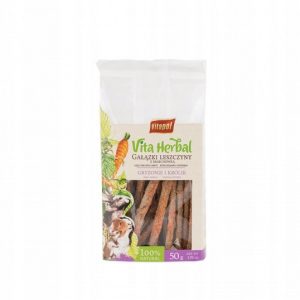 Vita Herbal Gałązki Leszczyny Z Marchewką Dla Gryzoni I Królika Vitapol 50g