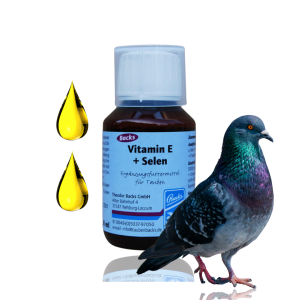 Vitamin E 100ml – Wydolność, Płodność i Energia dla Gołębi