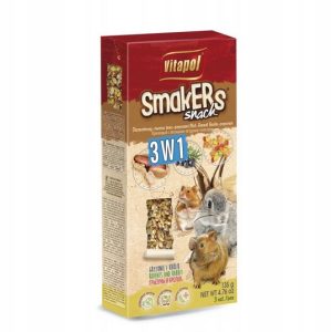 Smakers Snack 3w1 Mix 2 Dla Gryzoni I Królika Vitapol 135 g 3 szt.