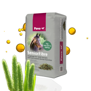 Pavo SeniorFibre 12 kg – Drobna niemelasowana sieczka bez lucerny dla koni z problemami stomatologicznymi