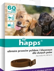 HAPPS obroża przeciw pchłom i kleszczom dla psów
