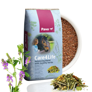 Pavo Care4Life 15 kg – Musli ziołowe bogate w błonnik o niskiej zawartości skrobi i cukru